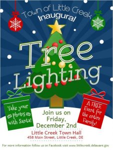 Tree Lighting Ceremony - December 2, 2022 - Little Creek - Kent County
